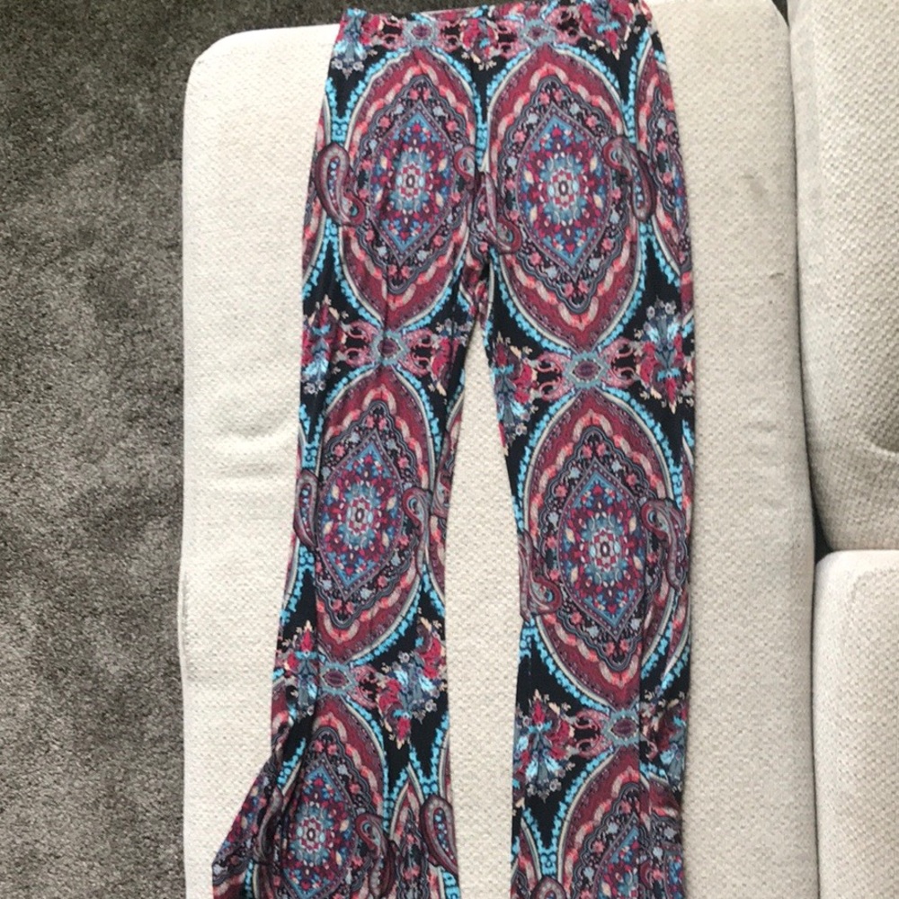 Wide legged boho flairs